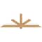 Ekena Millwork Kennewick Timber Gable Bracket, Western Red Cedar, 96"W x 32"H x 3 1/2"D x 5 1/2"F, 8/12 Pitch GBW096X32X0406KEN00SWR - alternate 1